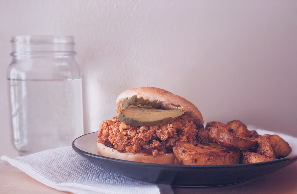 Chickpeas and Tofu BBQ Sandwiches