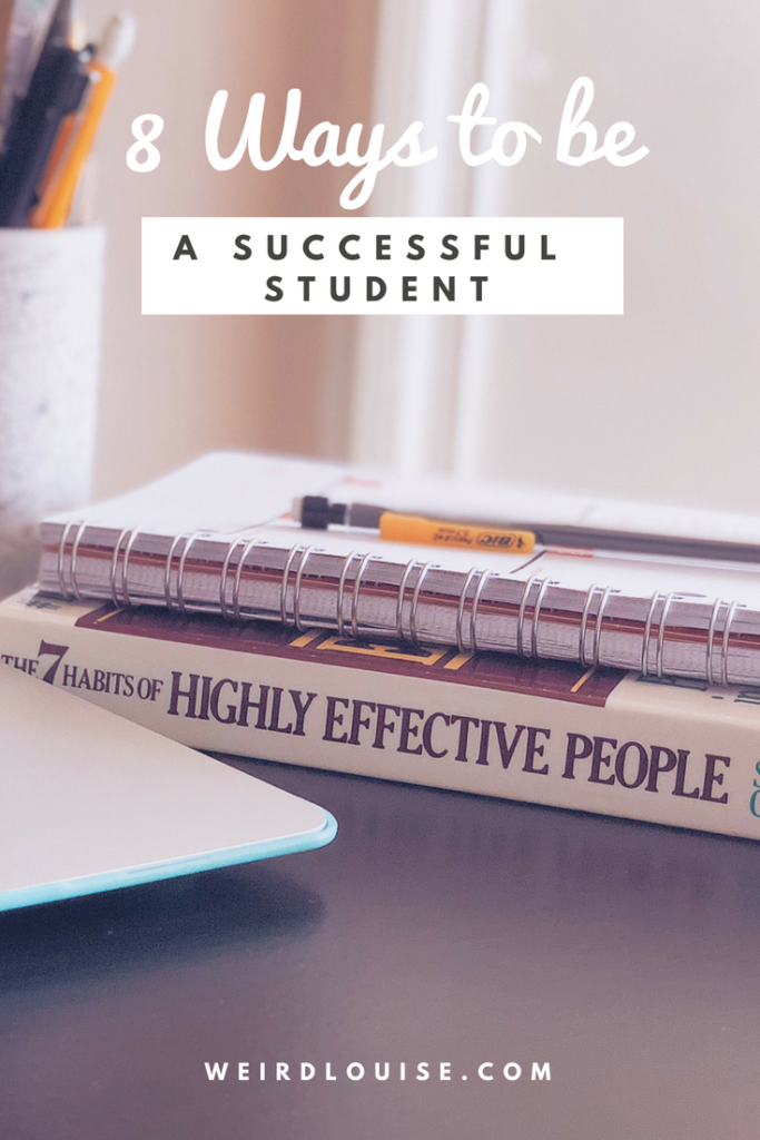 8 Ways To Be A Successful Student Pin 