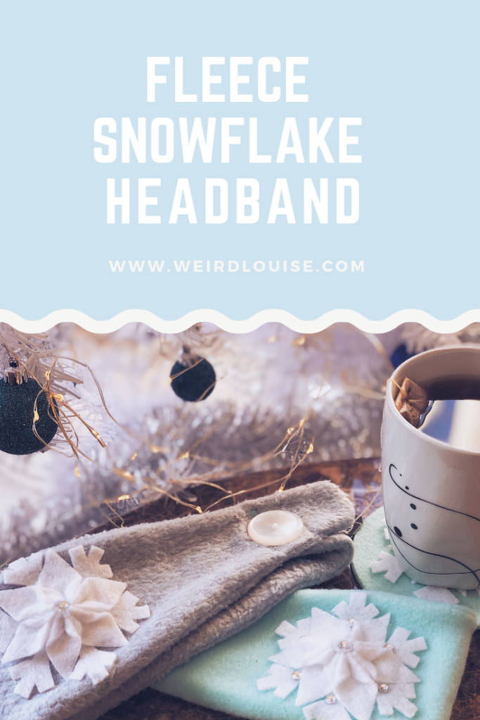 Fleece Snowflake Headband Pin