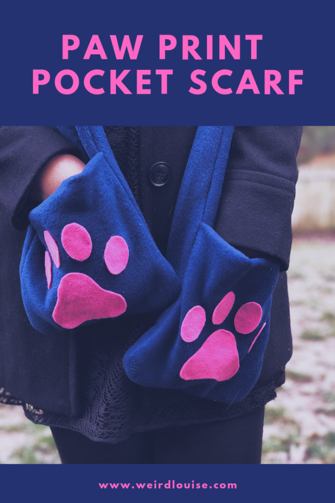 Paw Print Pocket Scarf Pin