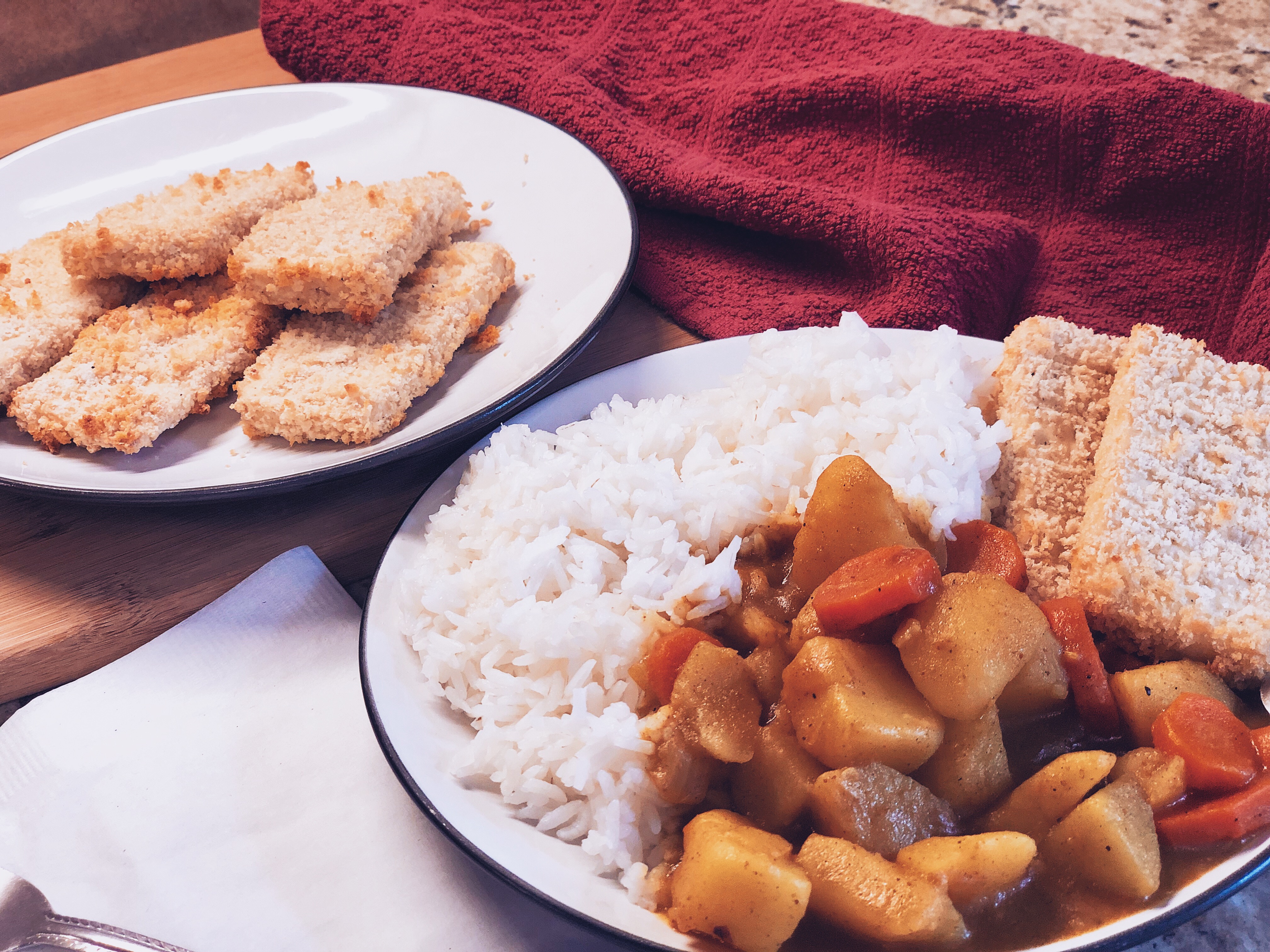 Vegan Katsu Curry With Baked Tofu - Weird Louise