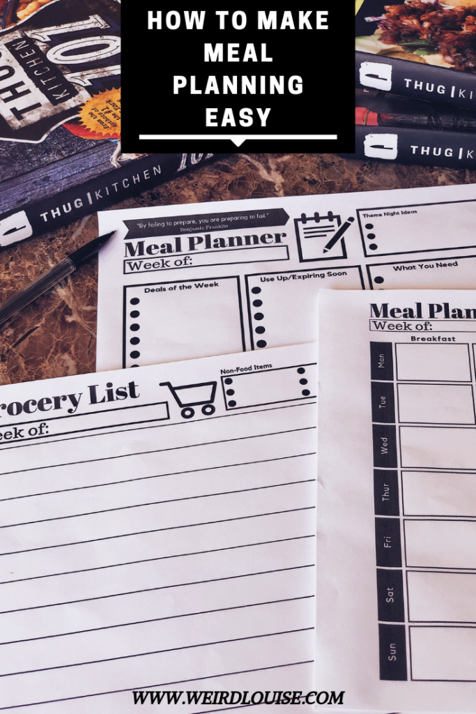 How to Make Meal Planning Easy Pin