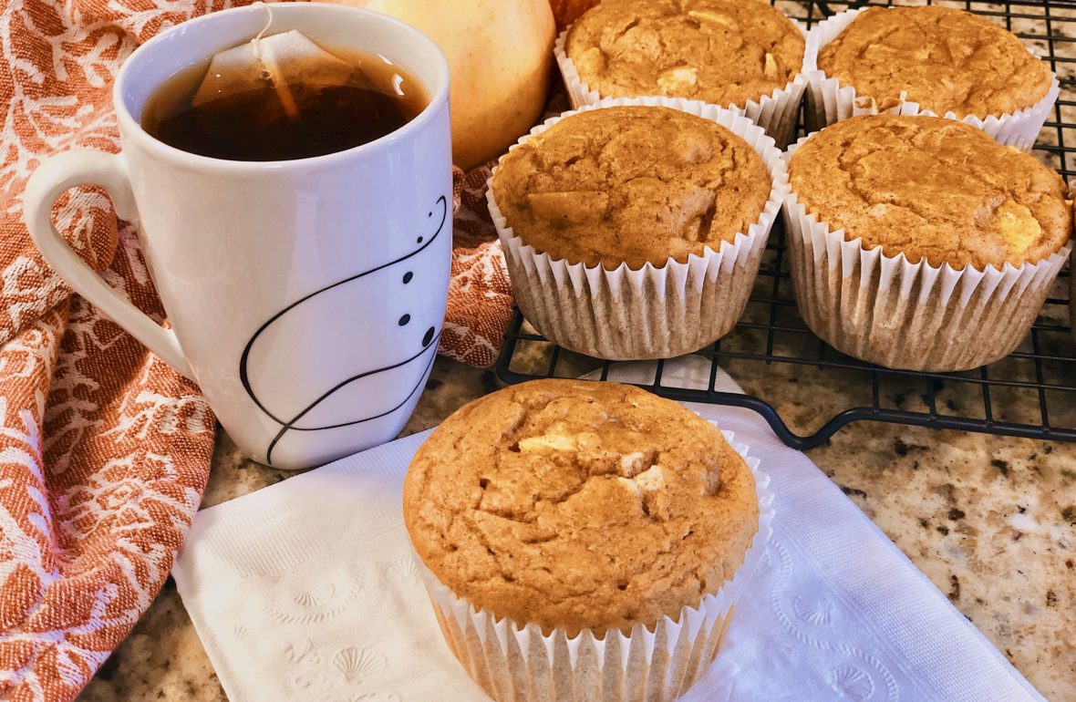Vegan Pumpkin Apple Muffins