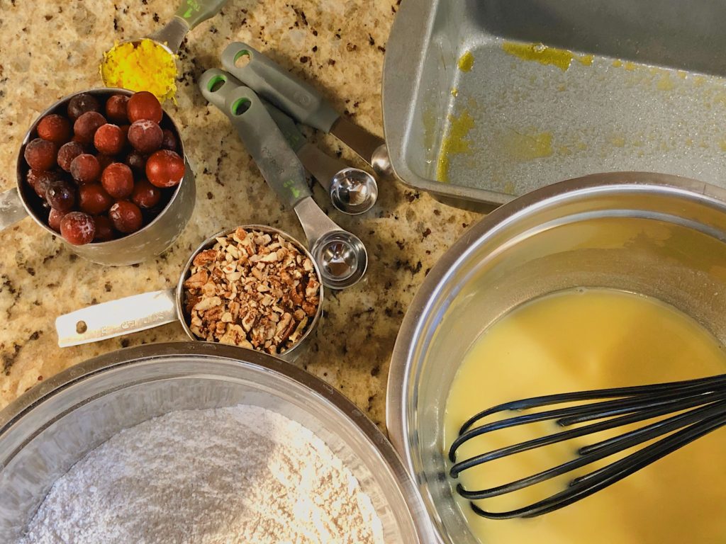Vegan Orange Cranberry Quick Bread