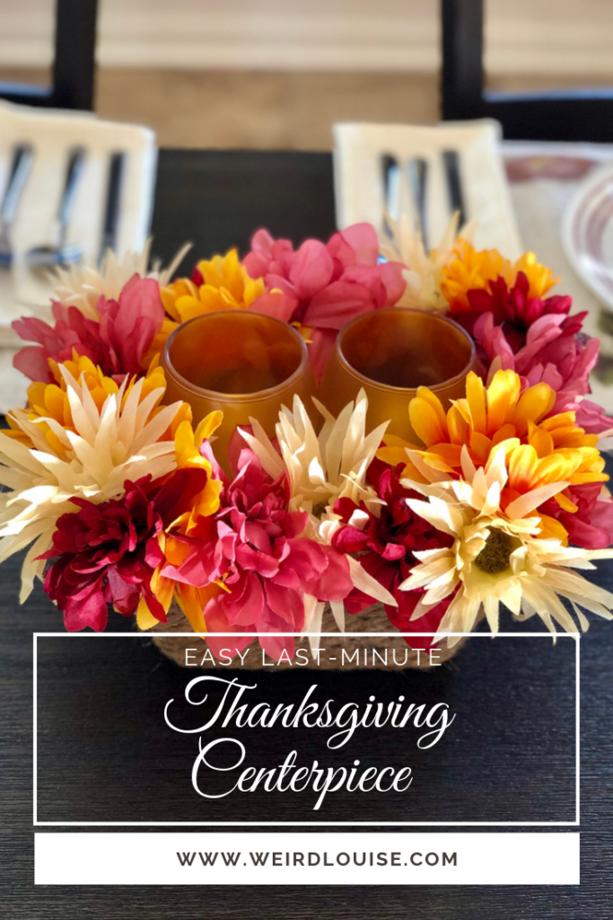 Easy Last-Minute Thanksgiving Centerpiece DIY Pin