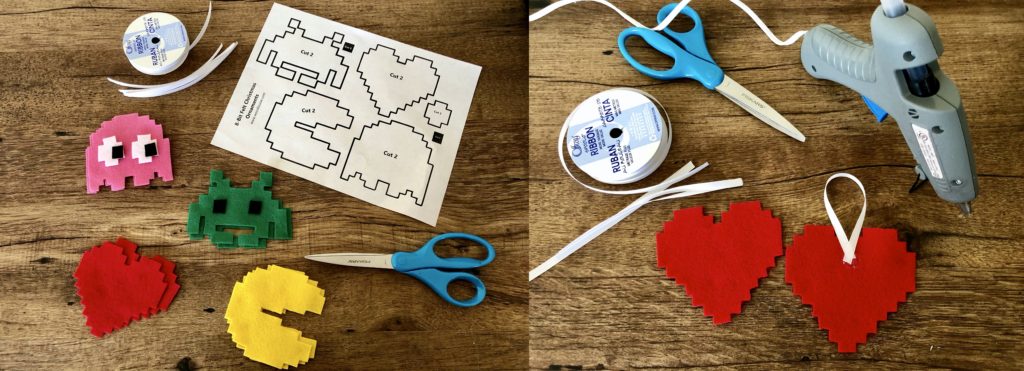8-Bit Felt Christmas Ornaments 1