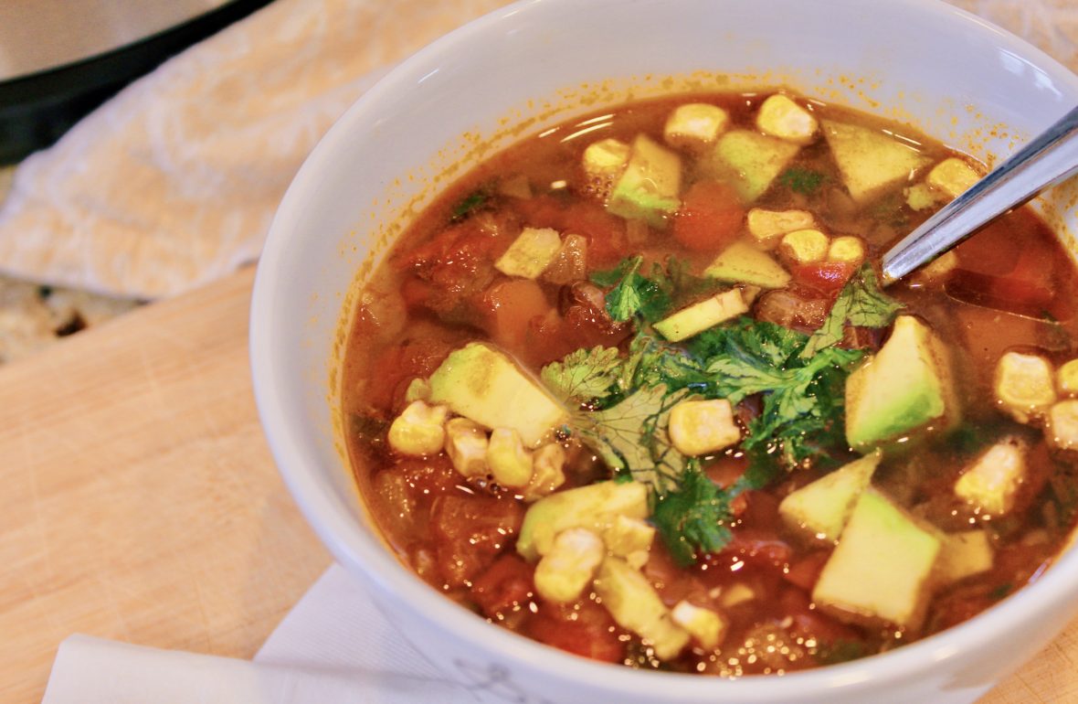 Vegan Instant-Pot Black Bean Soup