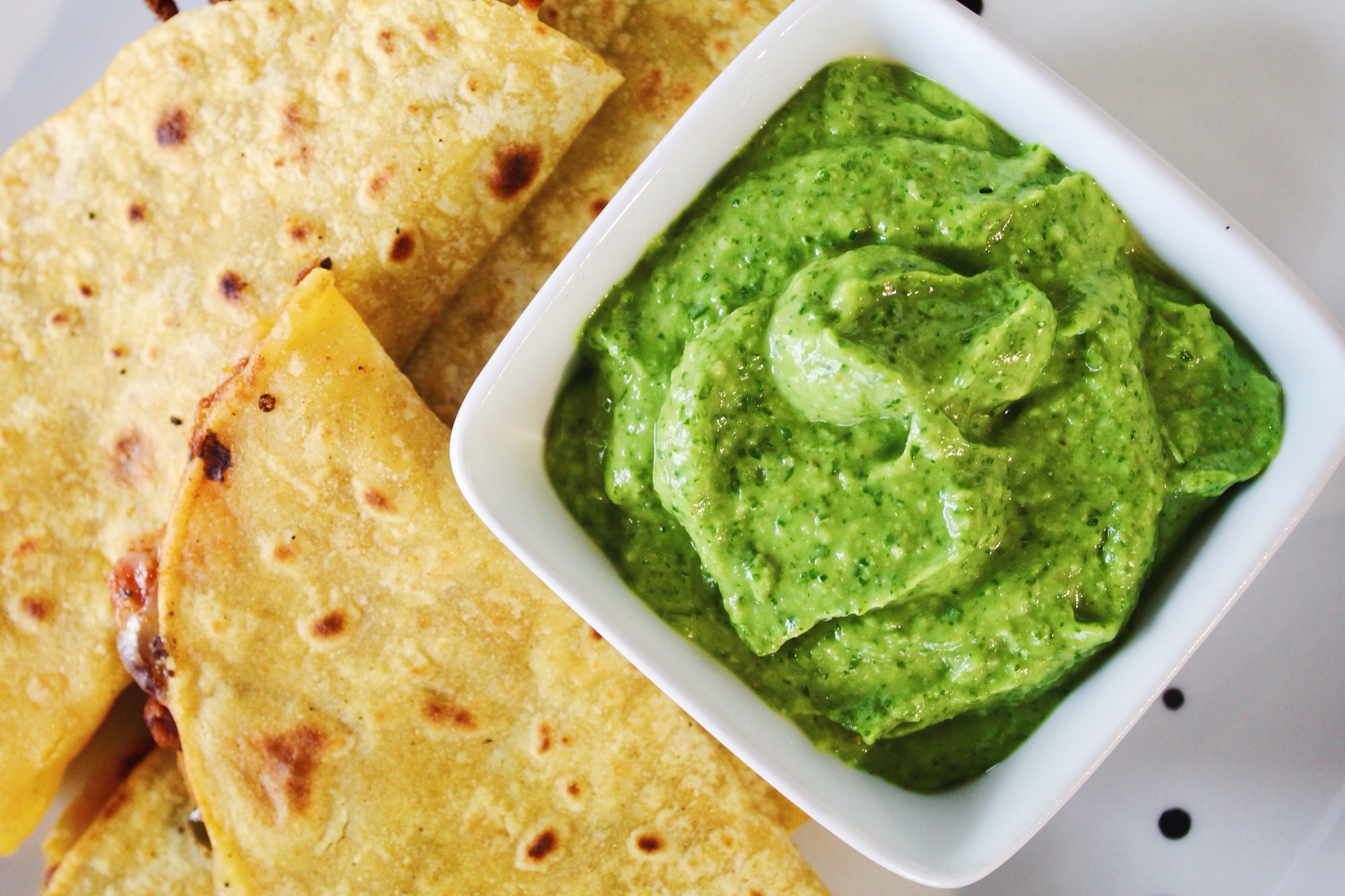 Crispy Black Bean Tacos with Avocado Sauce